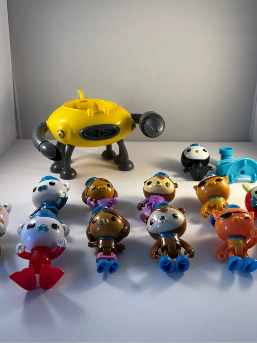 Lot Octonauts 11 Figures XRay Vehicle Gup-D‎ Claw & Drill Yellow NO Windshield